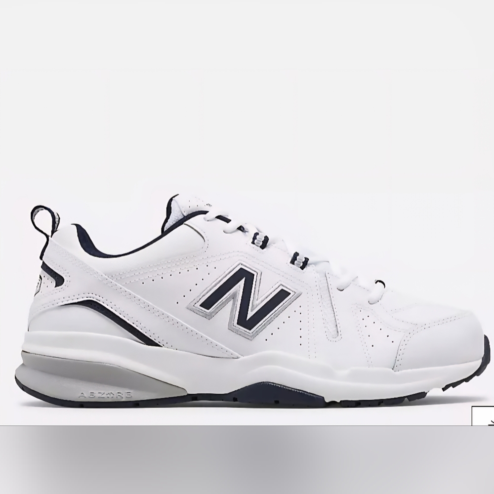 NEW BALANCE WHITE/BLUE MX608V5 TRAINING SHOES US 11.5 4E(extra wide)